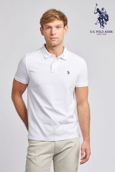 Bela - Polo srajca iz pikeja standardnega kroja U.S. Polo Assn. (K90252) | €57