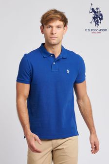 أزرق زاهي - قميص بولو بيكيه تلبيس قياسي من ‪U.S. Polo Assn. ‬​​​​​​​ (K90258) | د.ك 21.500