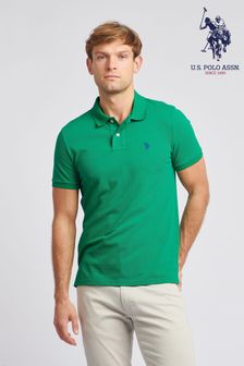 أخضر - قميص بولو بيكيه تلبيس قياسي من ‪U.S. Polo Assn. ‬​​​​​​​ (K90263) | 247 ر.ق