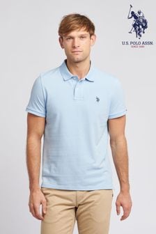 Svetlo modra - Polo srajca iz pikeja standardnega kroja U.S. Polo Assn. (K90293) | €57