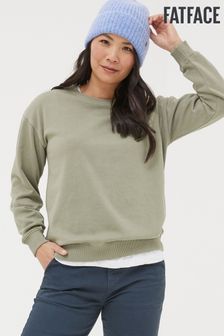 Grün - Fatface Georgia Sweatshirt mit Rundhalsausschnitt (K90378) | 62 €