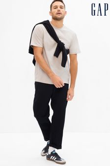 Beige - Gap Original Kurzärmeliges T-Shirt mit Rundhalsausschnitt und Tasche (K90399) | 22 €
