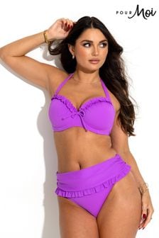 Pour Moi Purple Ocean Breeze Underwired Padded Bikini Top (K90598) | kr415