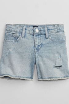 Gap Blue Medium Wash Denim Mid Rise Midi Shorts (5-14yrs) (K90607) | €32