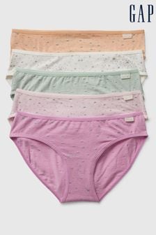 Gap Pink Bikini Briefs 5-Pack (4-12yrs) (K90634) | €23