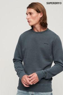 Темно-серый - выбеленный свитшот в винтажном стиле Superdry (K90959) | €84