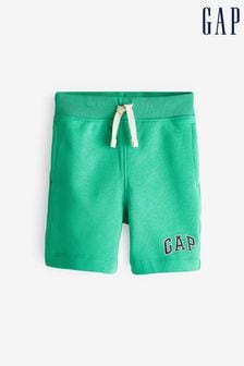 Zielony - Wciągane szorty dresowe Gap z logo (4-13 lat) (K91427) | 75 zł
