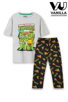 Vanilla Underground Grey Teenage Mutant Ninja Turtles Mens Licensed Pyjamas (K91477) | €44