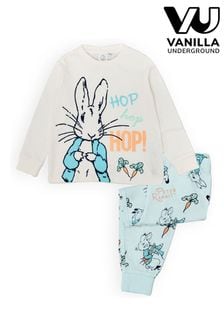 Vanilla Underground White Peter Rabbit Kids Licensed Pyjamas (K91484) | SGD 31