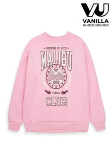 Vanilla Underground Pink Barbie Licensed Ladies Sweatshirt (K91486) | SGD 58