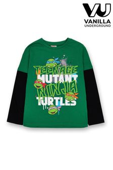 Vanilla Underground Green Teenage Mutant Ninja Turtles Boys Character Long Sleeved T-Shirt (K91490) | kr208