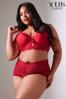 Yours Curve Red Beau Longline Padded Bra (K91574) | SGD 56