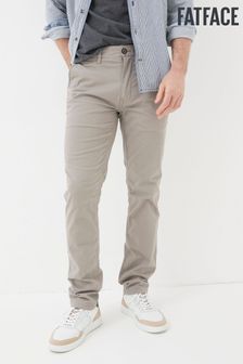 FatFace Grey Heyshott Slim Chinos Trousers (K91608) | kr643