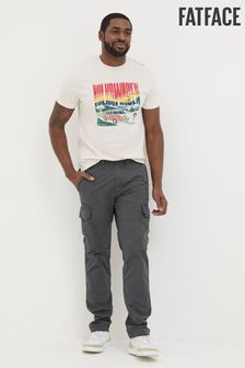 FatFace Grey Corby Straight Cargo Trousers (K91611) | $130