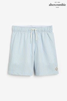 Abercrombie & Fitch Blue Pinstripe Swim Shorts (K91689) | HK$401