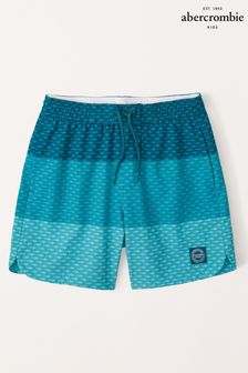 Abercrombie & Fitch Green Colourblock Swim Shorts (K91693) | HK$401