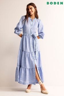 Boden Blue Ava Chambray Maxi Dress (K91818) | 276 €