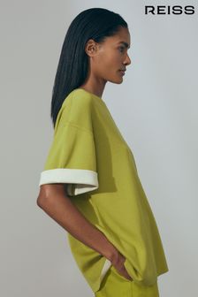 Atelier Tess Knitted Silk Blend Top with Cashmere