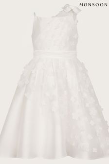 Monsoon White Floral Lauren Asymmetric Dress (K92315) | ₪ 312 - ₪ 362