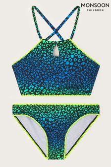 Monsoon Green Leopard Print Bikini (K92316) | €25 - €28
