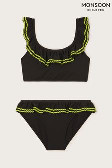 Monsoon Black Ric Rac Textured Bikini Set (K92333) | $35 - $38