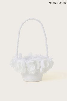 Monsoon White Natural Petal Bridesmaid Bag (K92351) | $22