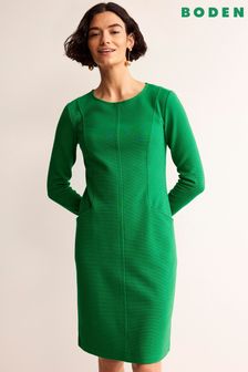Boden Green Ellen Ottoman Dress (K92374) | SGD 135