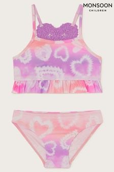 Monsoon Purple Tie Dye Heart Bikini Set (K92392) | €30 - €36