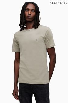 AllSaints Grey Brace Short Sleeve Crew T-Shirt (K92434) | 173 QAR
