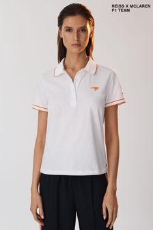 Weiß - Mclaren F1 Polo-Shirt aus merzerisierter Baumwolle (K92522) | 150 €