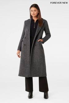 Forever New Grey Sydney Double Breasted Button Coat (K92569) | 8,583 UAH