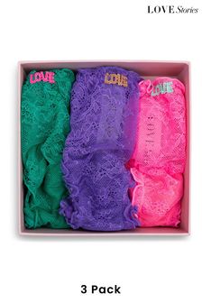 Love Stories Weekend Lola Lace Briefs 3 Pack