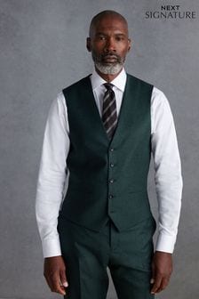 Mens Green Waistcoats Green Tweed Waistcoats Next