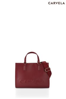 Carvela Red Frame Midi Tote Bag (K92998) | $204