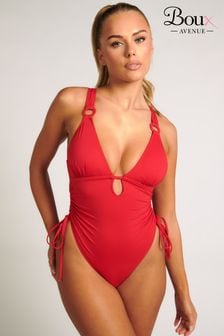 Boux Avenue Red Portofino Plunge Swimsuit (K93123) | KRW115,300