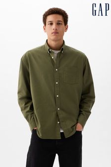 Gap Green Long Sleeve Oversized Oxford Shirt (K93292) | €40
