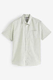 Gap Neutral Stretch Standard Fit Short Sleeve Poplin Shirt (K93296) | LEI 149
