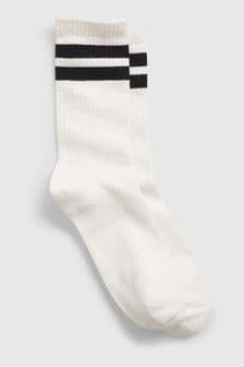 Белый - Gap Adults Crew Knit Socks (K93315) | €11