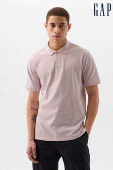 Gap Pink Logo Pique Short Sleeve Polo Shirt (K93322) | kr260