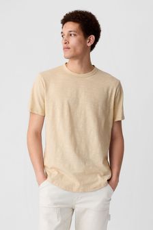 Gap Neutral Cotton Crew Neck Short Sleeve T-Shirt (K93323) | €13.50