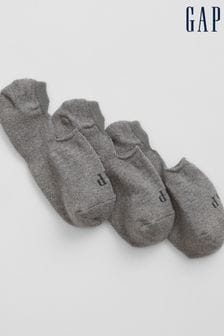 Siva - Gap Adults Logo No Show Socks (3-delni komplet) (K93333) | €11