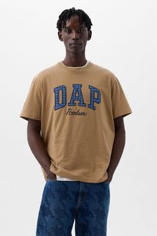 Brown - Gap s kratkimi rokavi in logotipom Dapper Dan (K93345) | €29