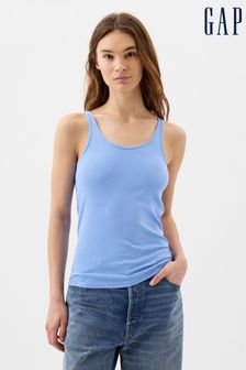 Modra - Gap majica brez rokavov s širokim izrezom Favourite (K93375) | €9