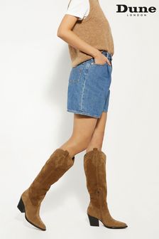 Dune brown boots shop women's