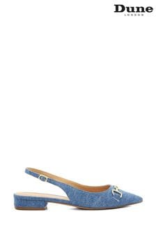 Dune London Blue Hopeful Snaffle Slingback Sandals (K93460) | SGD 165