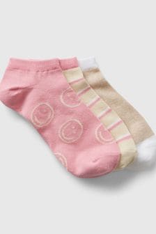 Розовый - Gap Adults Ankle Socks 3-pack (K93471) | €14