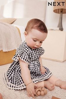 Black/White Gingham Baby Dress and Leggings Set (K93650) | 90 SAR - 101 SAR