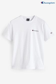 Champion T-Shirt mit Rundhalsausschnitt, Weiß (K93801) | 34 €