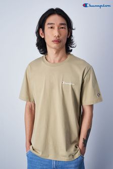 Champion T-Shirt mit Rundhalsausschnitt, Beige (K93815) | 34 €