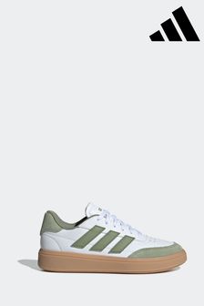 Белый/зеленый - Adidas Courtblock Trainers (K93991) | €44